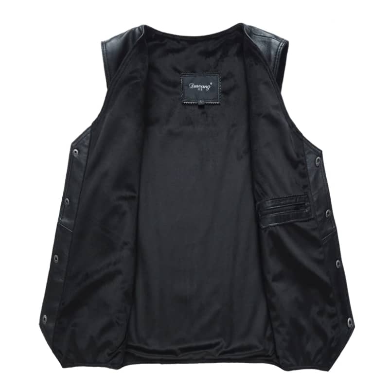 Gilet biker en cuir - old biker