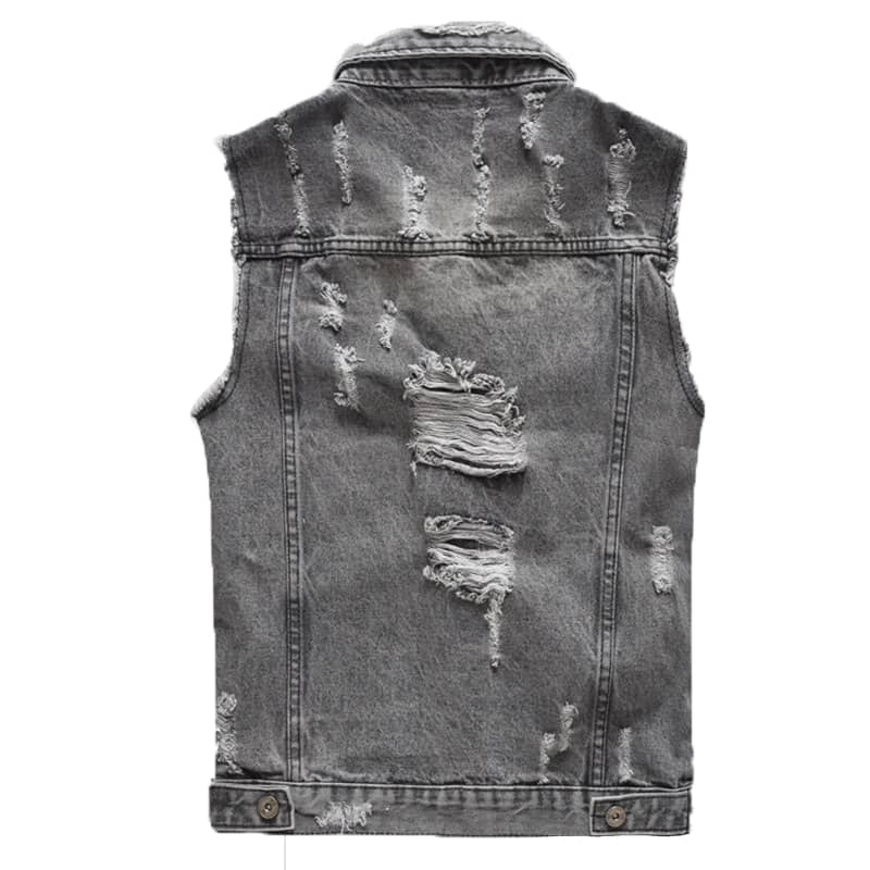 Gilet jean biker - dark
