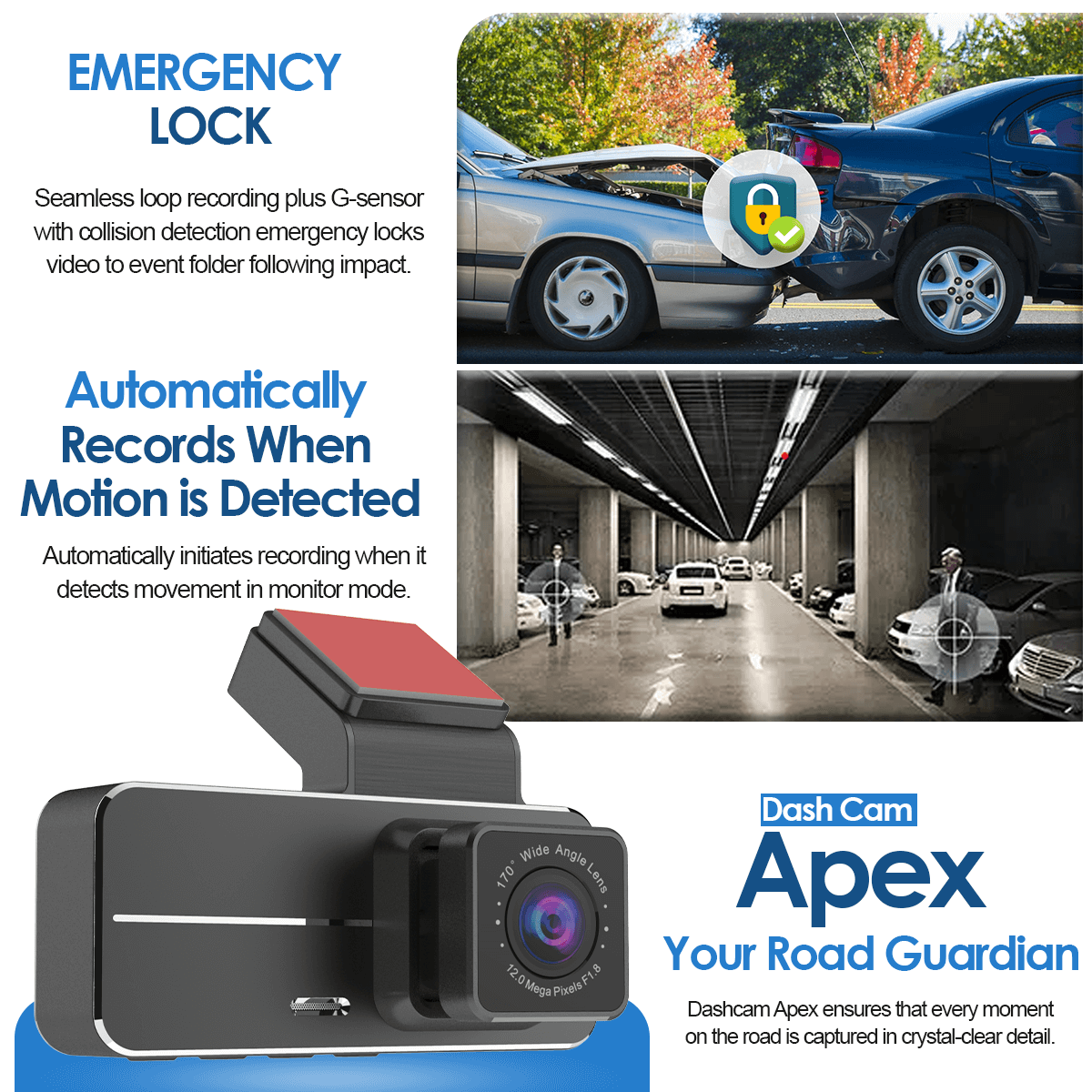 Caméra de bord apex