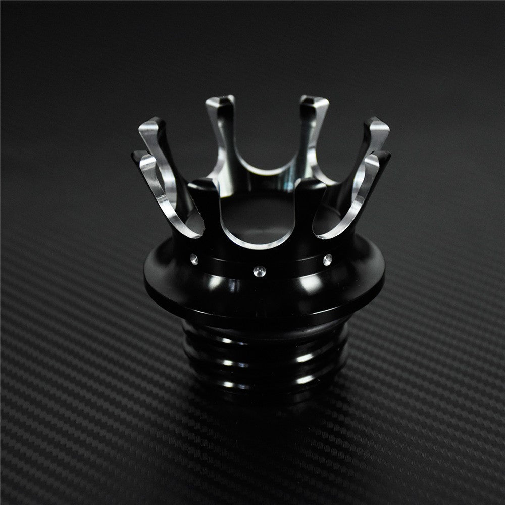 Bouchon réservoir moto - couronne noire