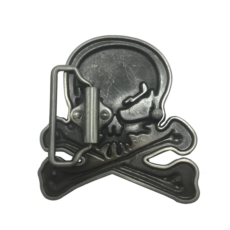 Boucle de ceinture metal - tête de mort
