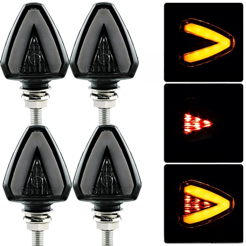 Clignotant moto led puissant universel