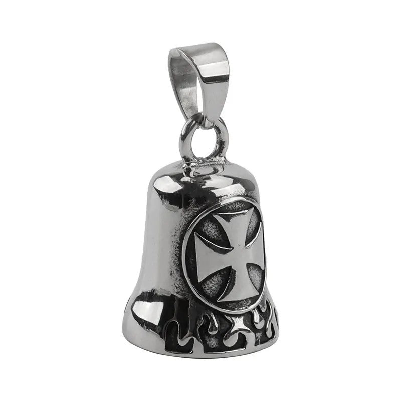 Guardian bell - croix de malte argent