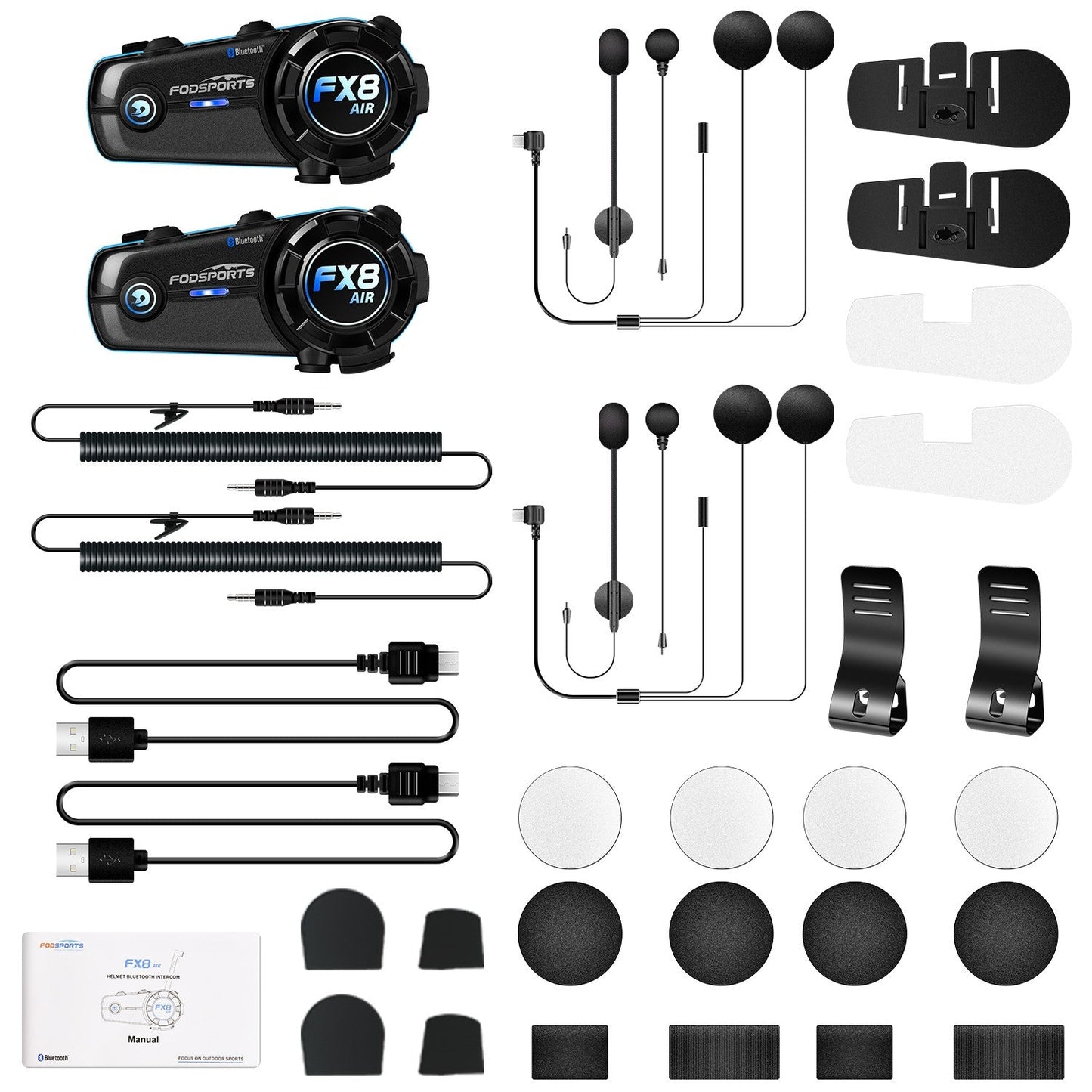 Intercoms moto - paire de fx8 air