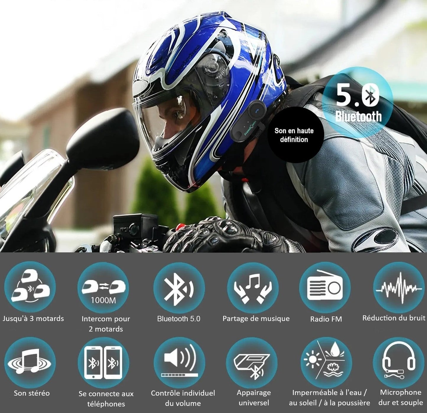 Intercom moto freedcom