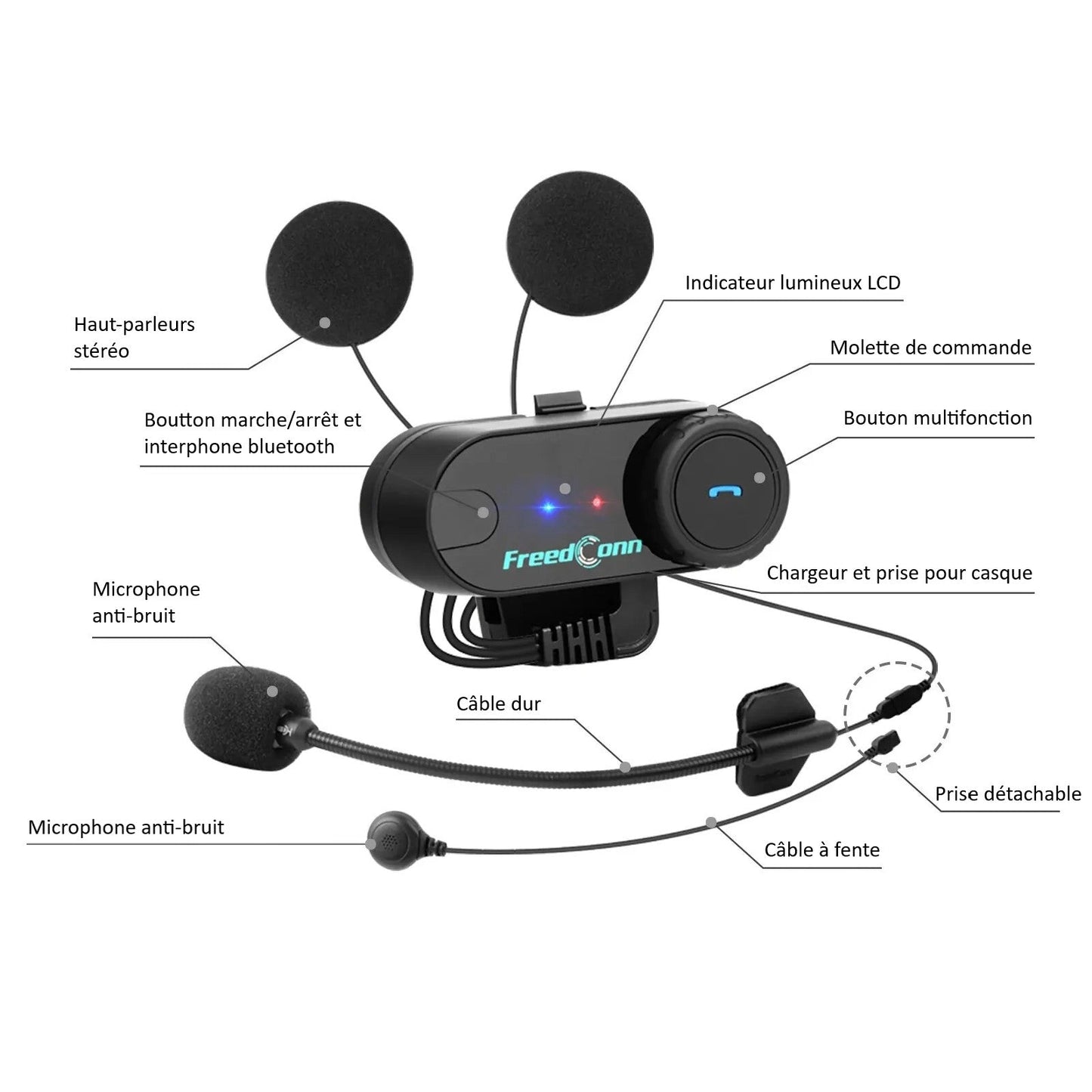 Intercom moto freedcom