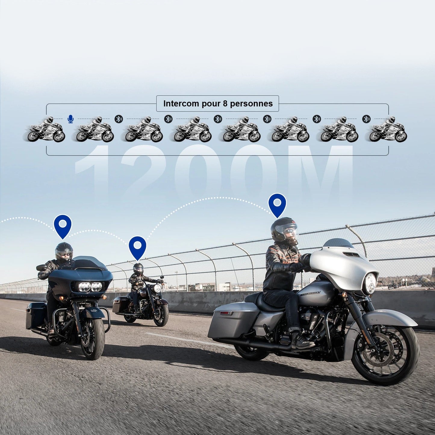 Intercom moto - m1-s plus