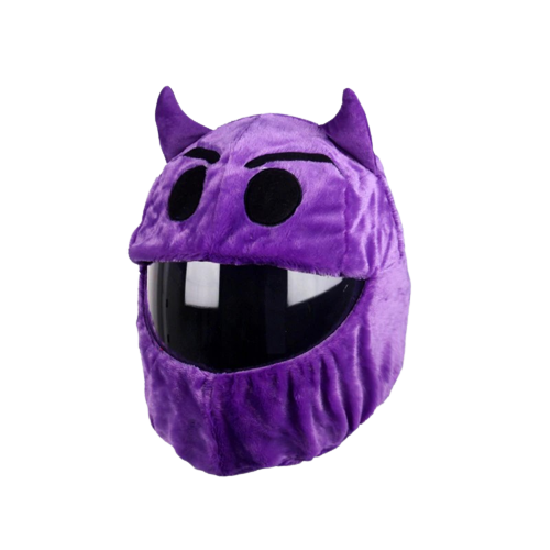 Housse couvre-casque et protections diverses moto - diable violet