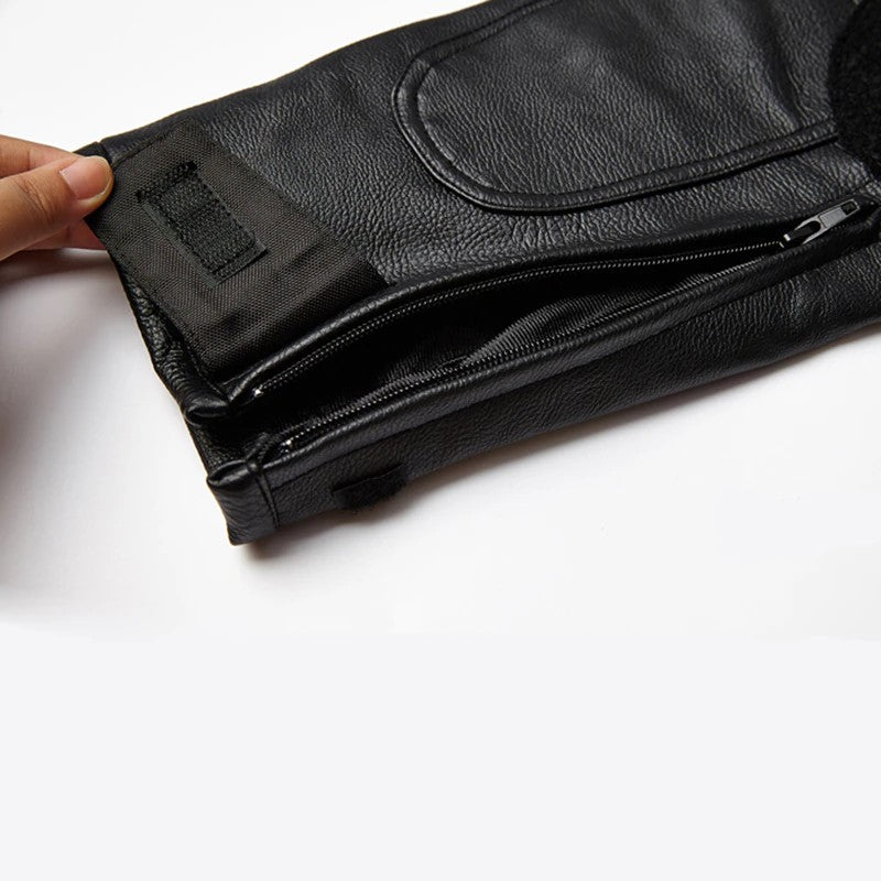 Pantalon en cuir de moto pour femme