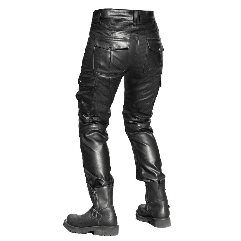 Pantalon de moto en cuir pour femme