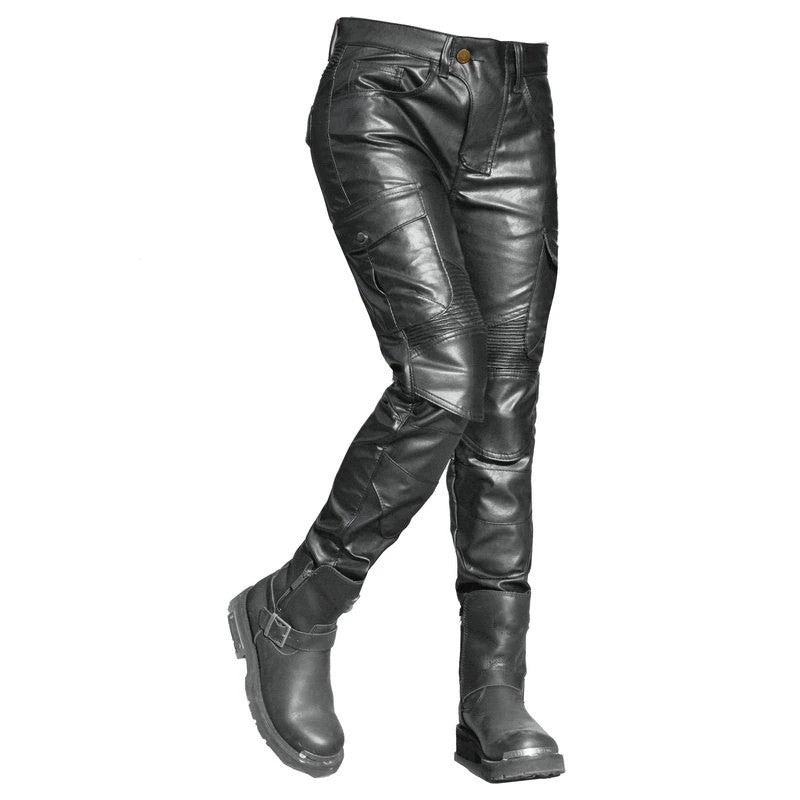 Pantalon de moto en cuir pour femme