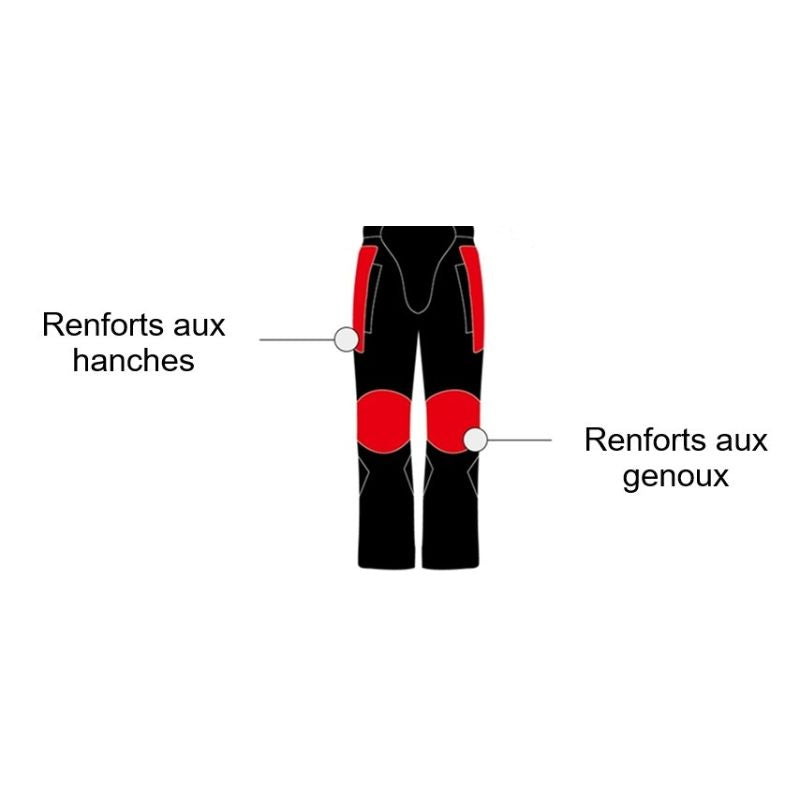 Pantalon de moto blanc été / hiver