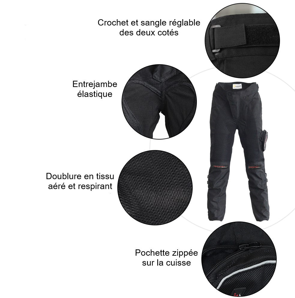 Pantalon de moto avec ventilation