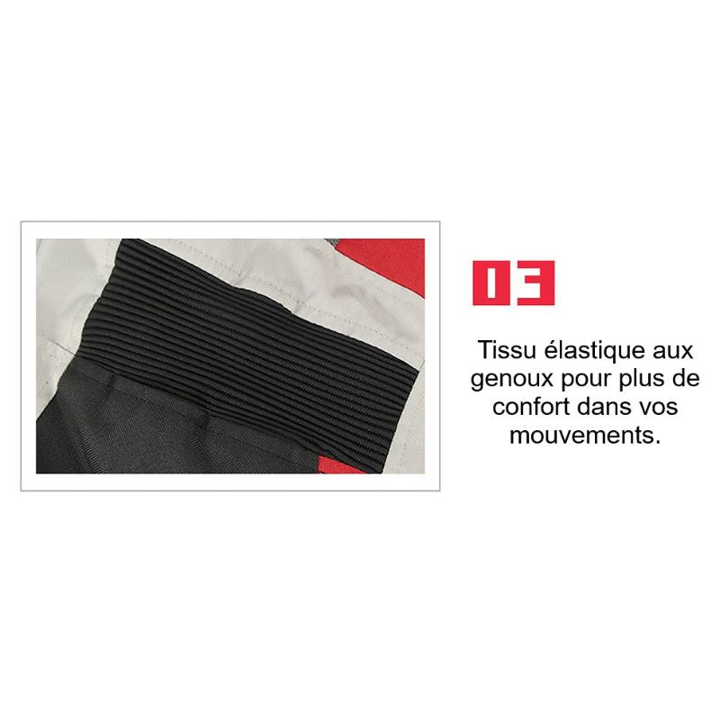 Pantalon de moto blanc été / hiver