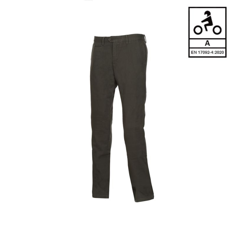 Pantalon de moto gris en kevlar