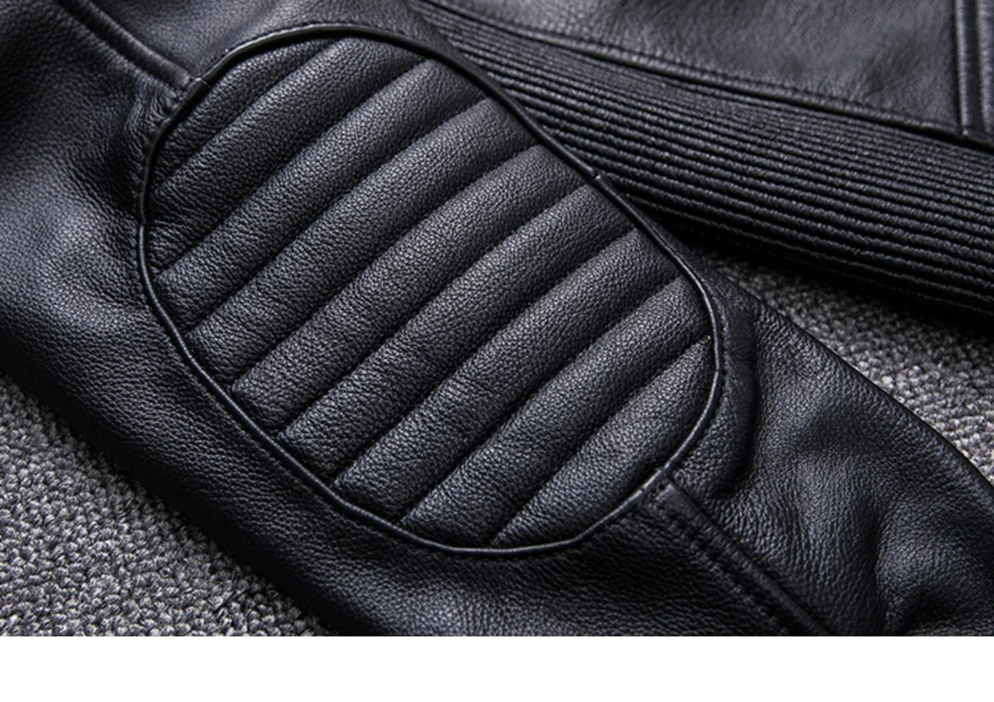 Perfecto noir en cuir pour homme