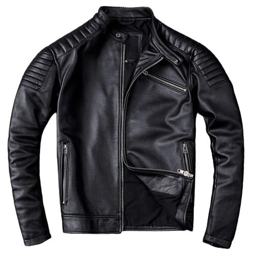 Perfecto noir en cuir pour homme