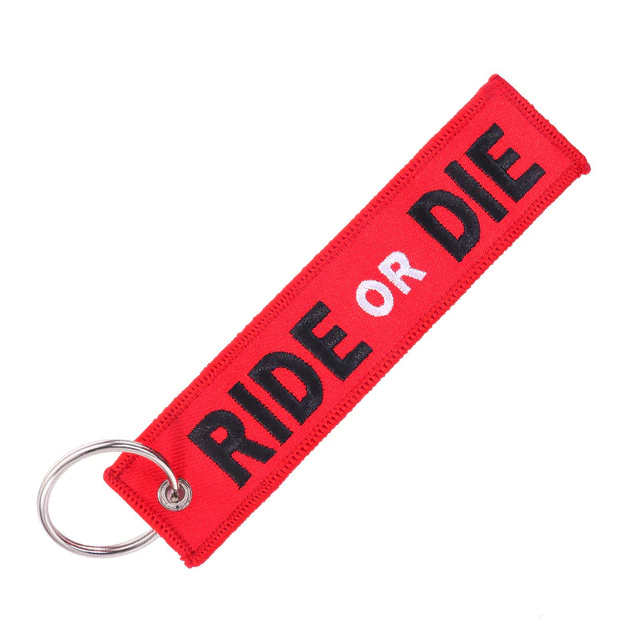Porte clé moto - ride or die