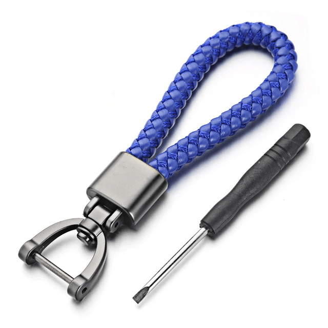 Porte clé moto en cuir