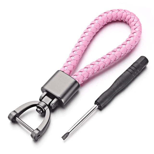 Porte clé moto en cuir