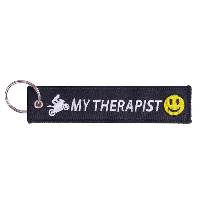 Porte clé moto - my therapist