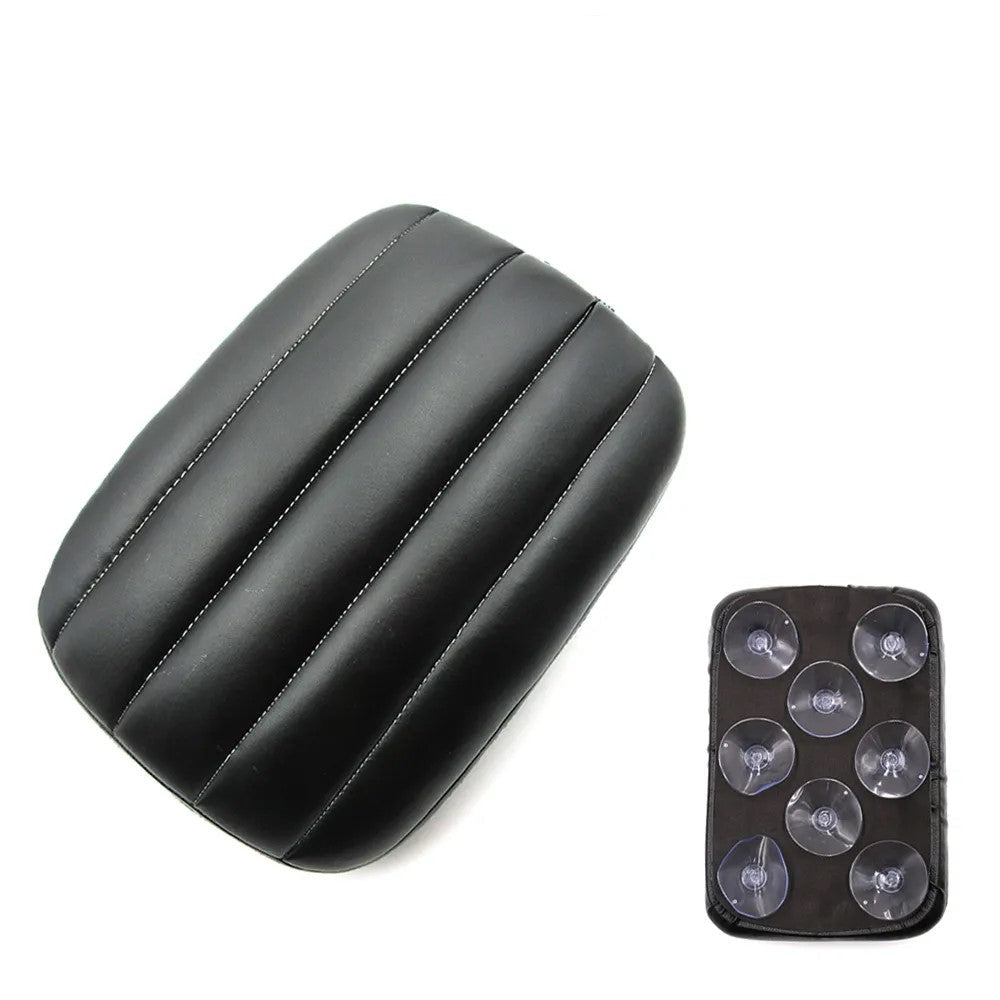 Pouf de moto à ventouses en cuir