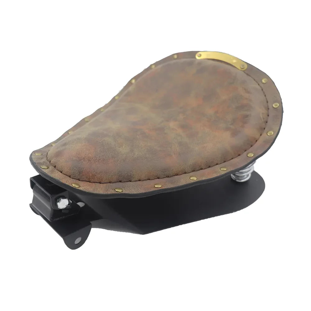 Selle de moto bobber marron vintage