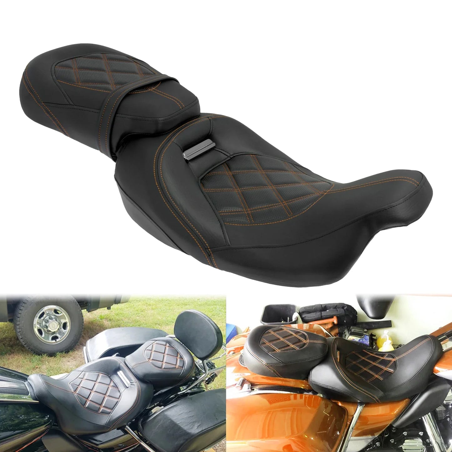Selle de moto confort double place