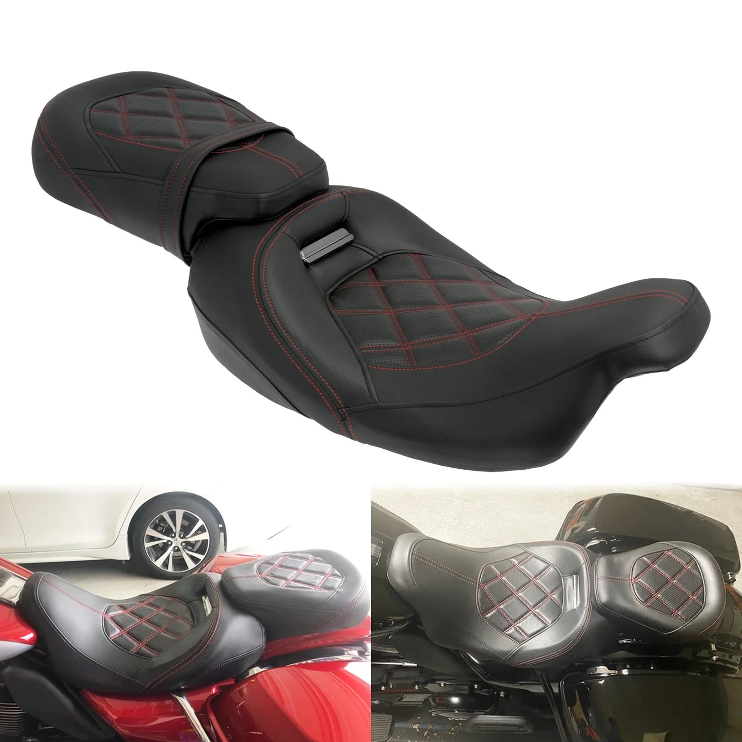 Selle de moto confort double place