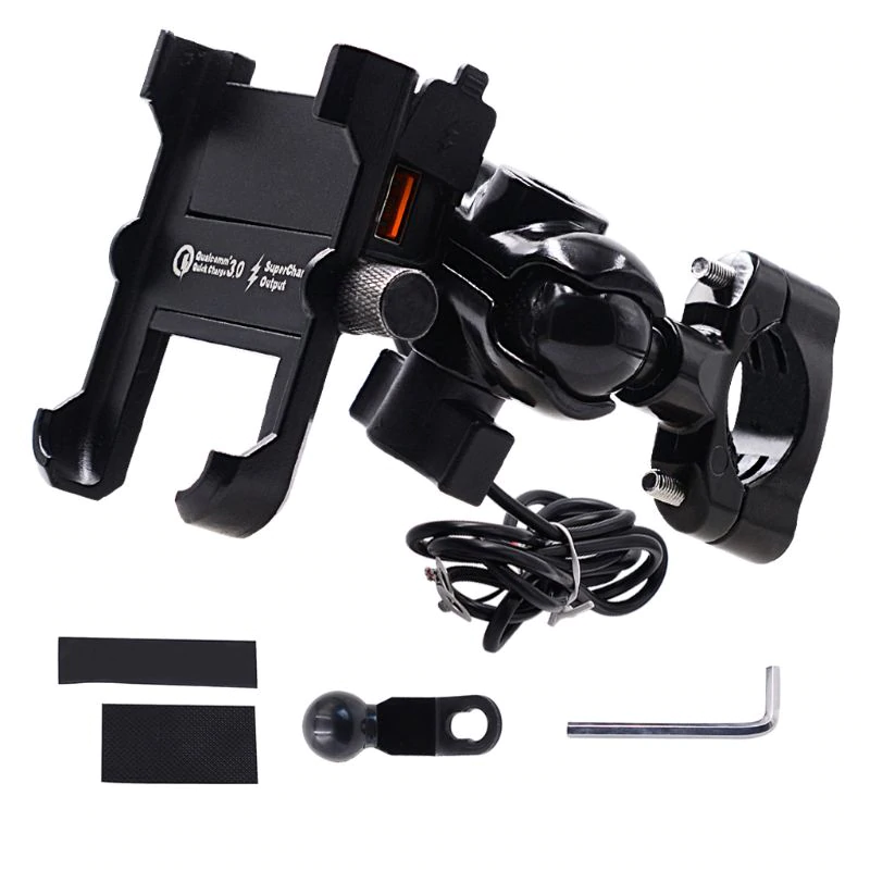Support de téléphone moto avec chargeur