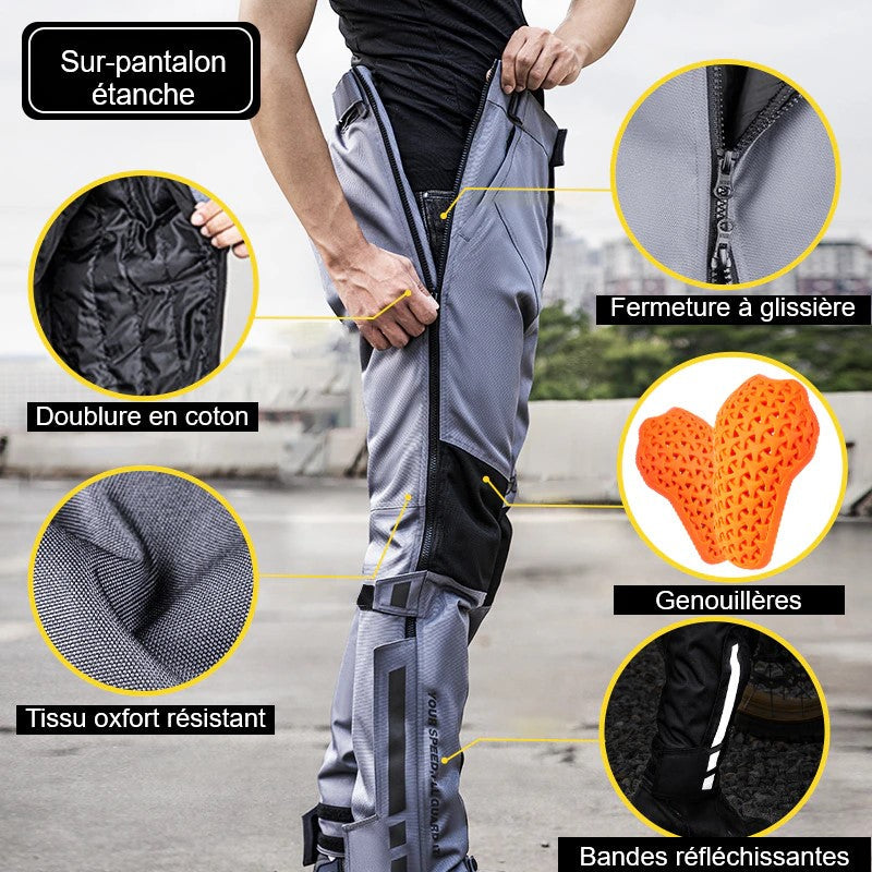 Sur pantalon de moto étanche