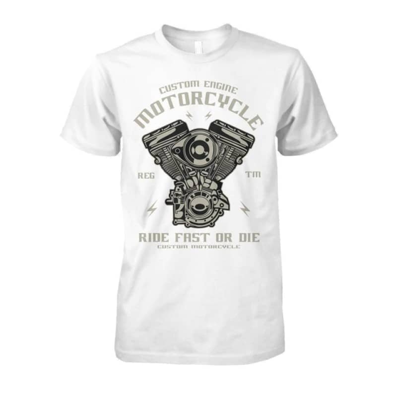 Tee shirt moto - ride fast or die