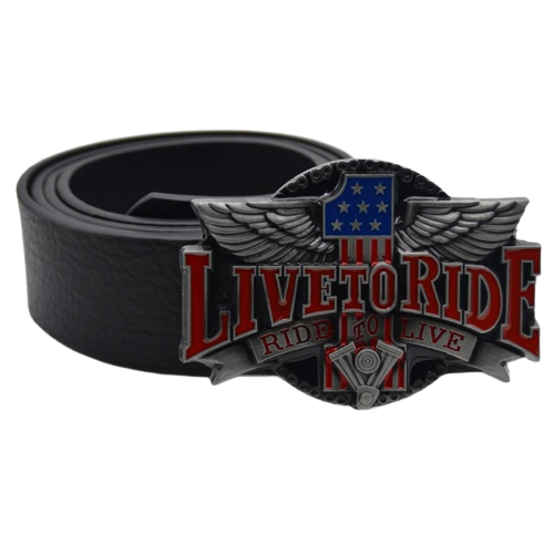 Ceinture biker - live to ride