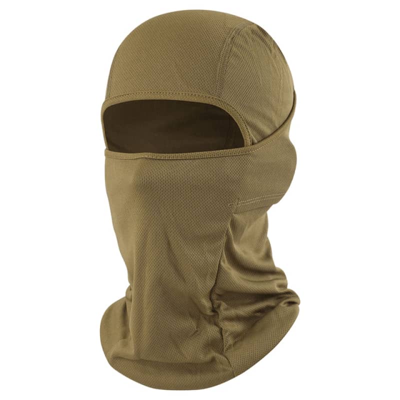 Cagoule moto marron clair