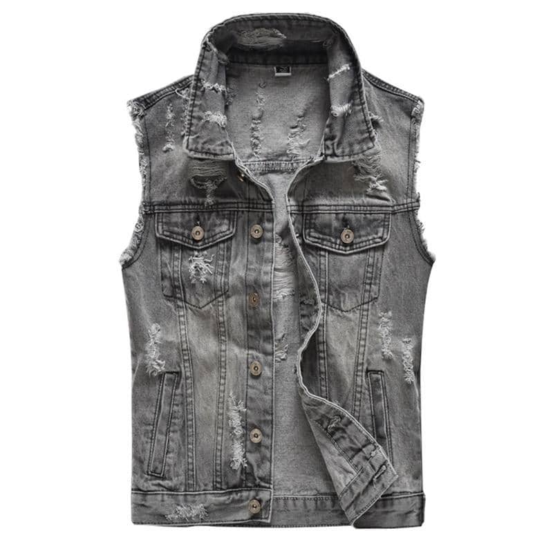 Gilet jean biker - dark