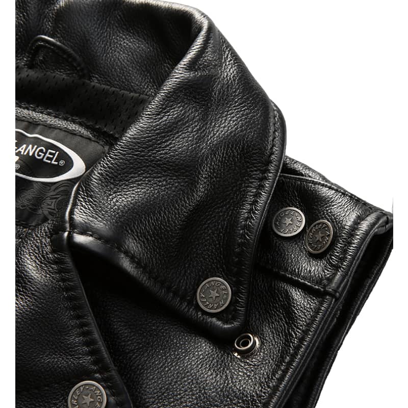 Gilet cuir biker - harley angel road