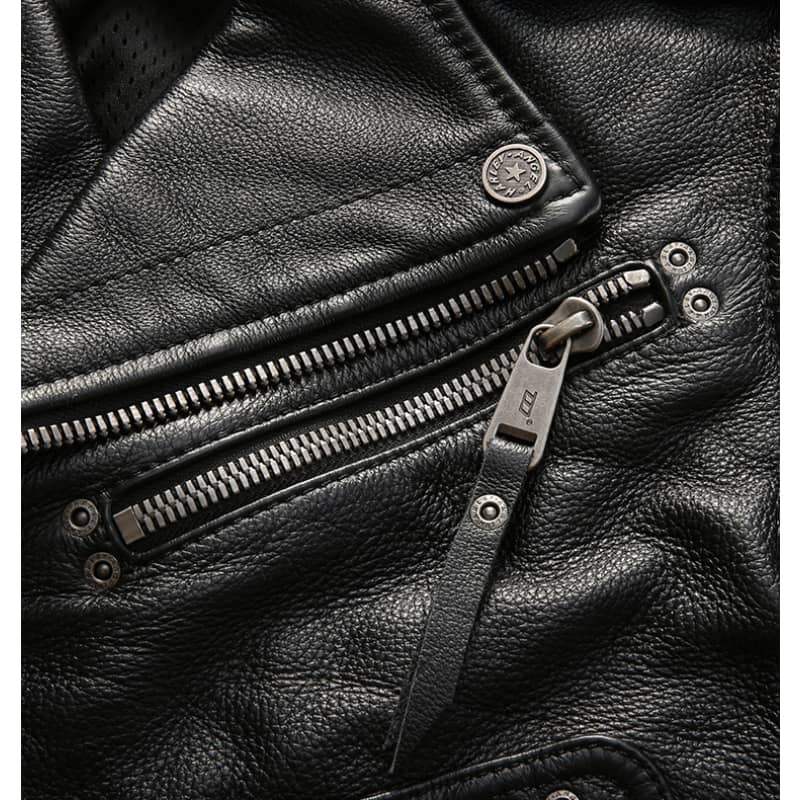 Gilet cuir biker - harley angel road