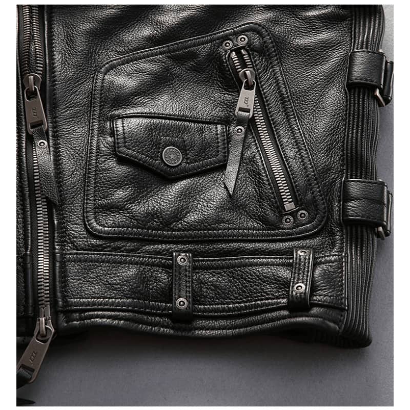 Gilet cuir biker - harley angel road
