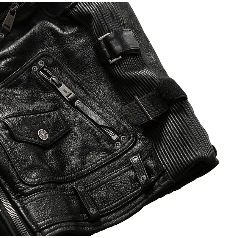 Gilet cuir biker - harley angel road