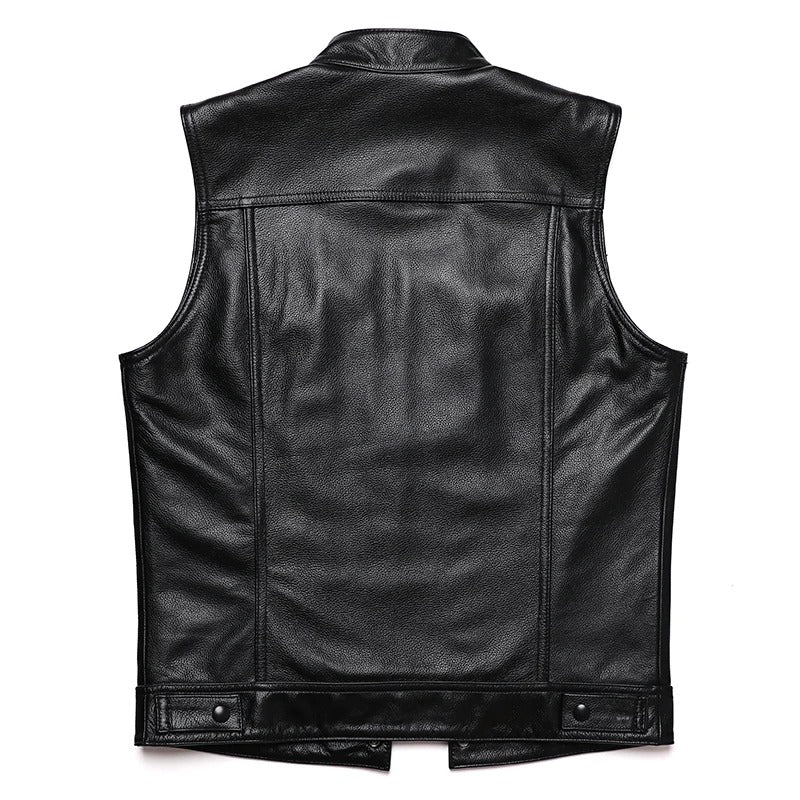 Gilet cuir biker - type soa