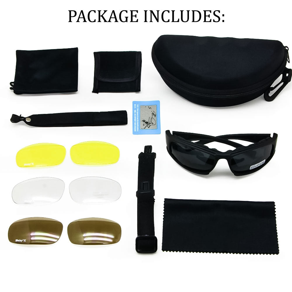 Lunettes de moto polarisées tactiques uv400
