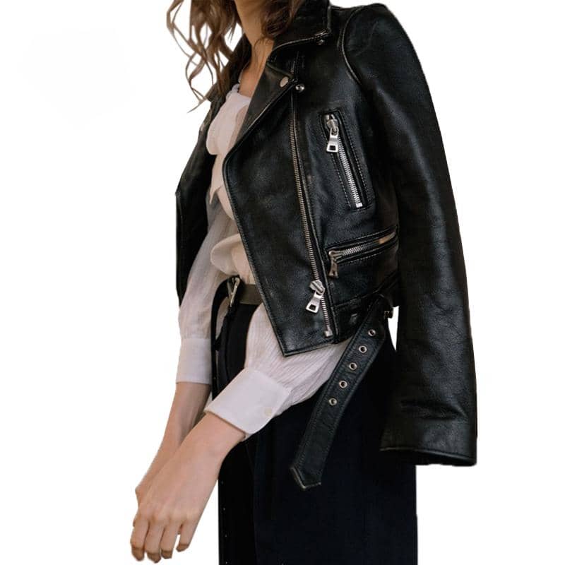 Veste biker femme - perfecto noir