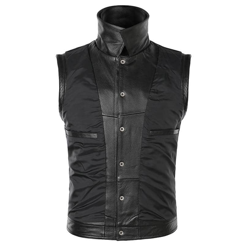 Gilet biker en cuir - arnthor