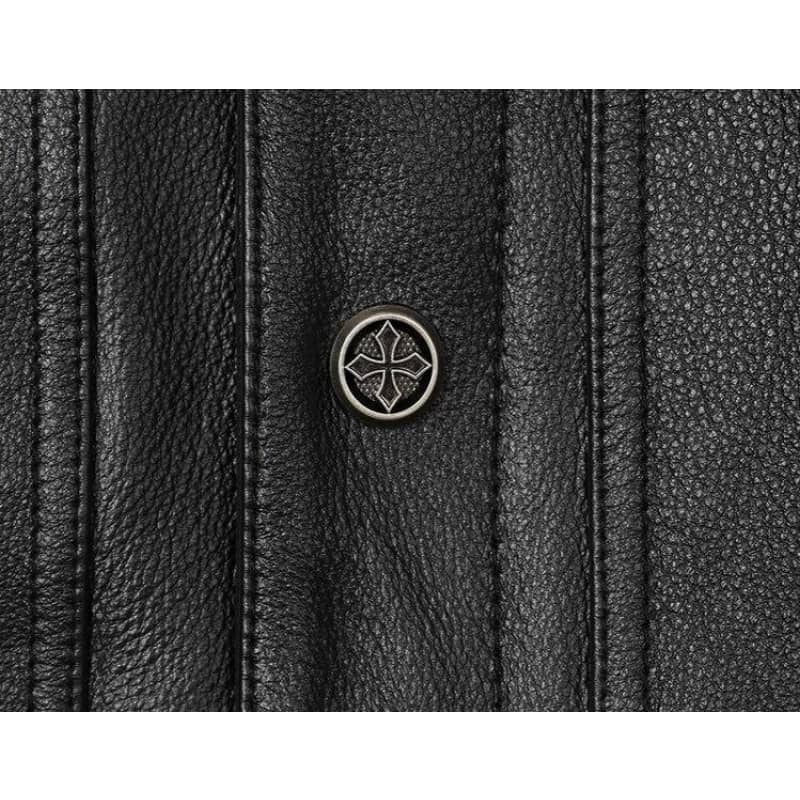 Gilet biker en cuir - arnthor