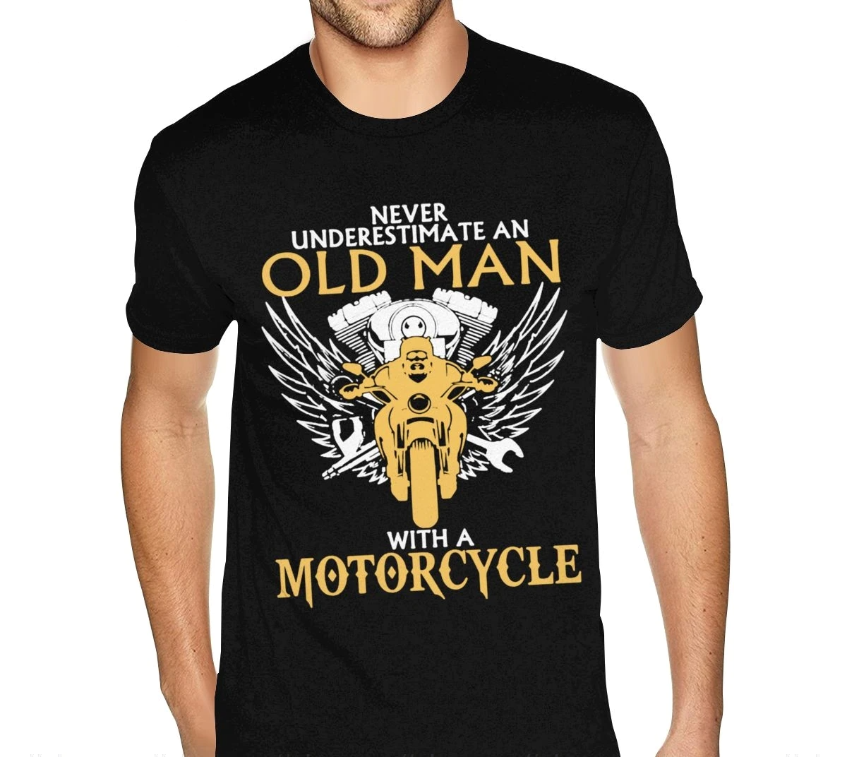 T-shirt biker - old man motorcycles