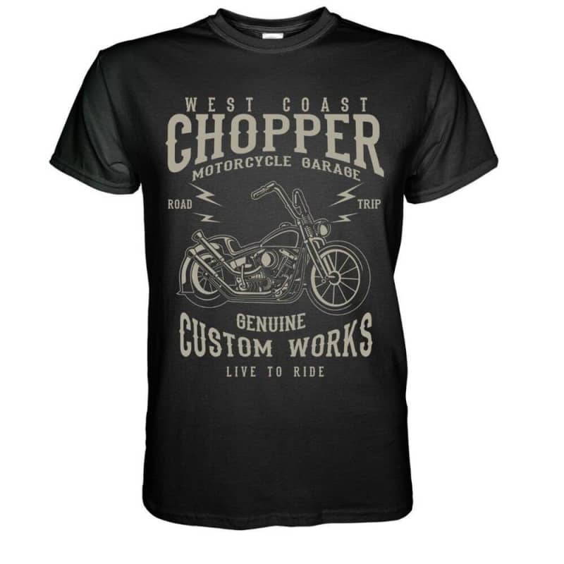T-shirt biker - west coast chopper