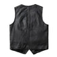 Gilet en cuir pour biker vintage