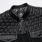 Gilet soa cuir et tissu pour biker
