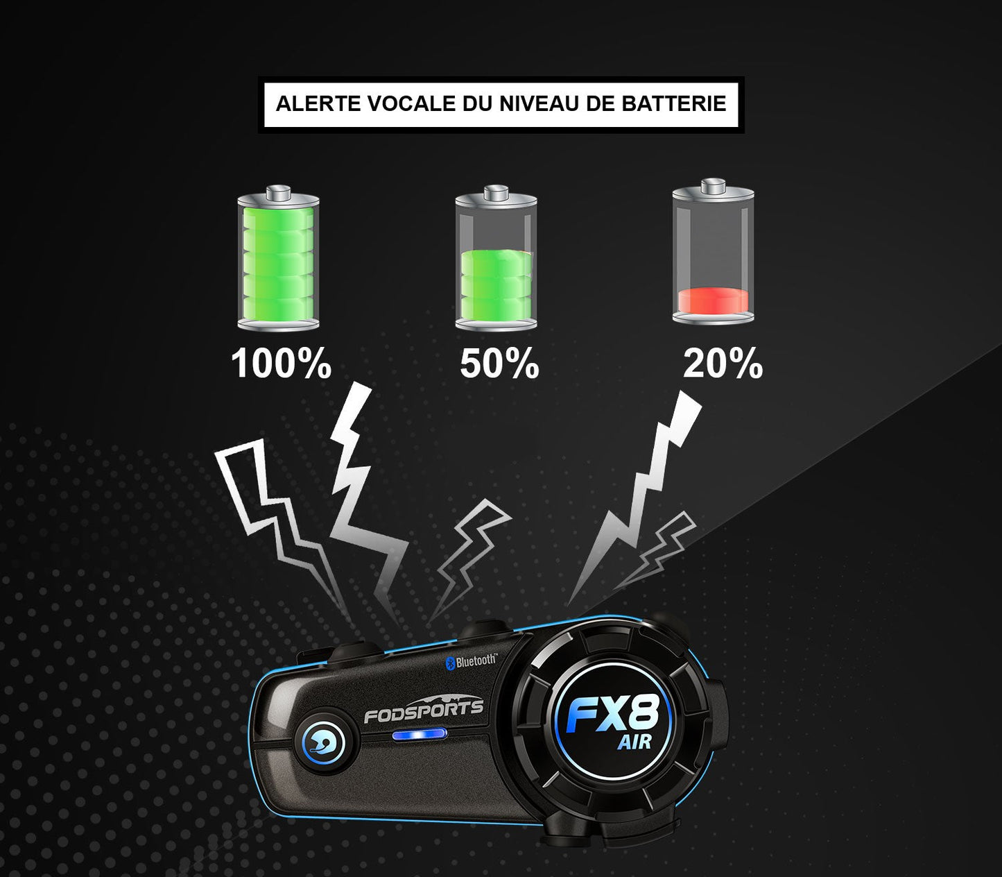 Intercoms moto - paire de fx8 air