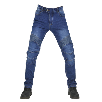 Jean de moto bleu pour homme